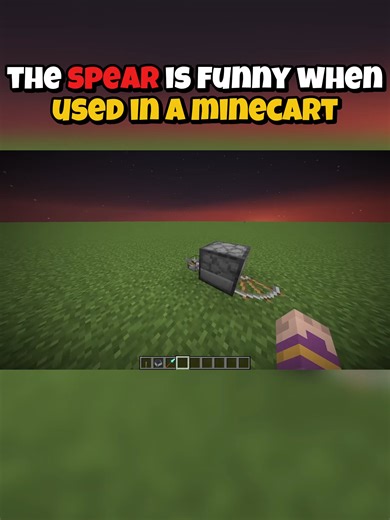 Spear is Funny When Used in a Minecart | #Heppegaming #minecraftusa #usaus #unitedstates