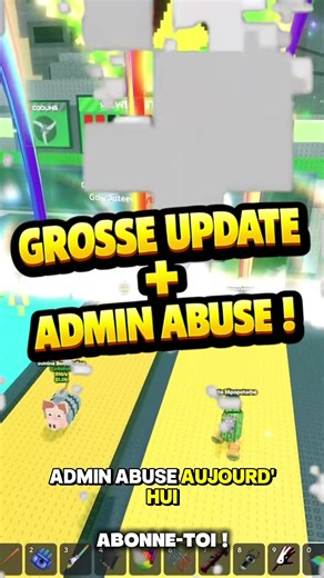 Admin Abuse aujourd'hui : Nouveauté dans Roblox !