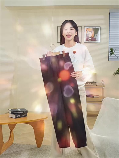 安踏束脚裤丨黑色针织运动长裤女新款宽松休闲跑步百搭束口卫裤子