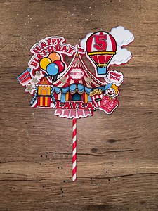 Circus Theme Cake Topper , Carnival Cake Topper , Circus Birthday , Circus Party Ideas , Circus Cake , Circus Theme , Carnival Birthday Idea - Etsy