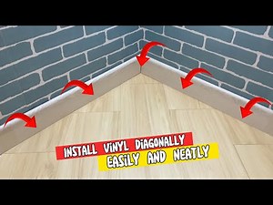 How to Install Vinyl Plank Flooring Diagonally | Easy DIY Tutorial