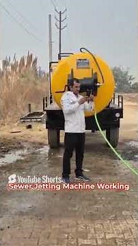 Sewer Jetting Machine Working Video | Sewer Suction Machine#sewer #sewersuction #sewersuctionpump