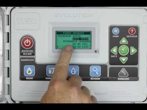Toro Evolution Irrigation Controller Configuracion En Espanol