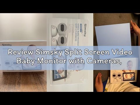 Review Simsky Split Screen Video Baby Monitor with Cameras, Dual 4MP Cameras with 6X Zoom, 7" UHD To