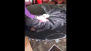 110K views · 109 shares | Watch and learn how to wipe clean a rotating dining table in an artistic way | People's Daily, China | Facebook