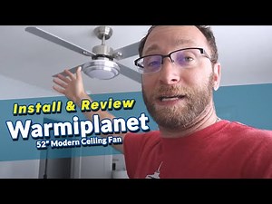 Modern Ceiling Fan Upgrade - Warmiplanet 52-Inch Fan Install and Review