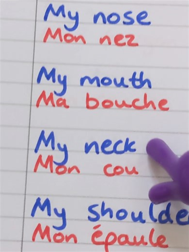 Learn french fast with songs. Body parts 🖐️💪💆 #learnfrench #learnfrenchwithme #français #frenchsongs