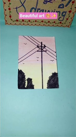 Let's do art by using simple colors+technique✨😘#art #beginnerarttips #drawingtutorial#youtubeshorts