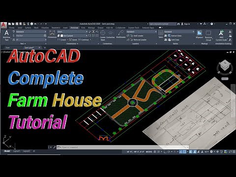AutoCAD Complete farm House Designing