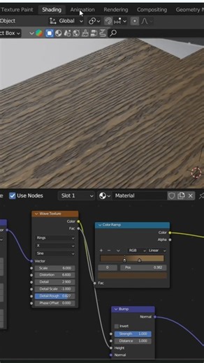 How to Create Realistic Procedural Wood in Blender #blendertutorial #blender #blender3d