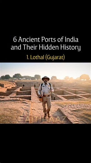 Long before the Silk Route, India ruled the seas. From Lothal to Dwarka, explore the six ancient ports that connected India to the world — where ships carried not just trade, but culture, ideas, and faith across oceans. Discover the lost maritime glory of India through history, archaeology, and cinematic storytelling. 🎬 Aitihaaz Presents: 6 Ancient Ports of India and Their History #Aitihaaz – where history still breathes beneath the waves. #aitihaaz #indianhistory #ancientindia #lostports #mari