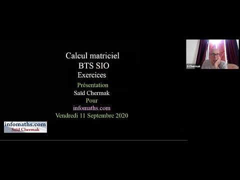 MATRIX CALCULATION. EXERCISES. BTS SIO