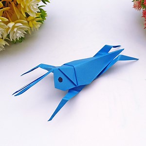 5.5K views · 39 reactions | How to Make a Paper Grasshopper Step by Step | Easy Paper Crafts Without Glue | Creative Art & Craft Ideas | Facebook