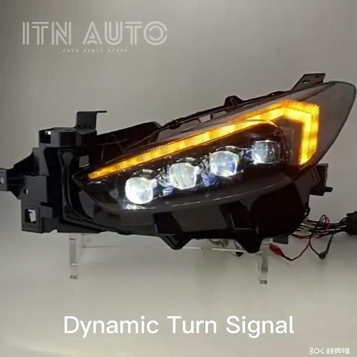 Full LED start up animation DRL headlight assembly for mazda 3 Axela 2014 -2016 plug and play