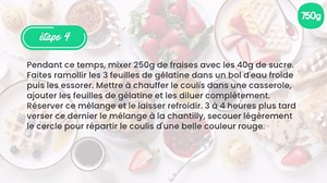Mon bavarois à la fraise base galette bretonne ou génoise