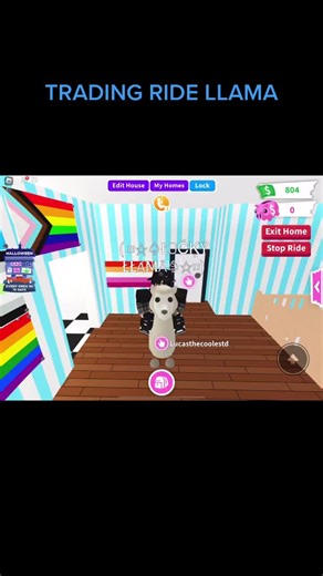 Trading ride llama in adopt me #roblox #adoptme #robloxadoptme