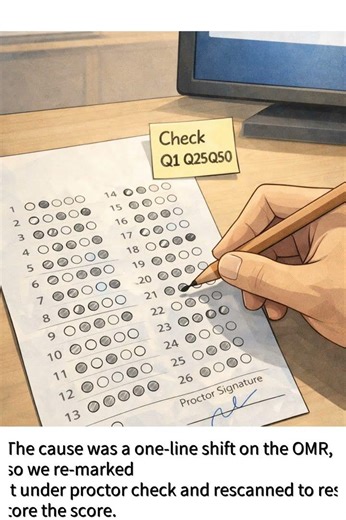 K-SSUL | I Scored 100 on Paper, Got 43: The OMR One-Line Shift