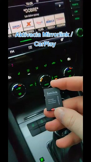 Aktivacia Smartlinku - Android Auto / Apple CarPlay / MirrorLink for Skoda Octavia 3 Superb 3 Passat B8