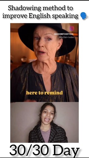 shadowing method to improve English speaking challenge 30/30 Day #english