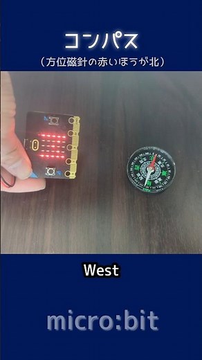 マイクロビットでコンパス！