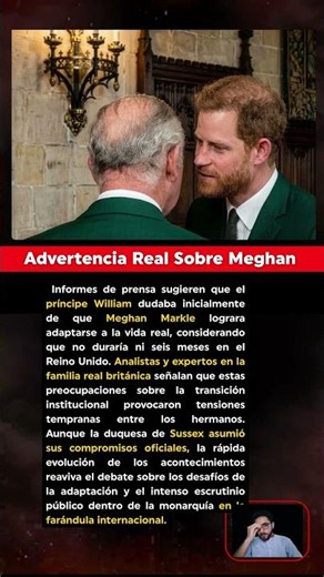 REVELACIÓN IMPACTANTE: El príncipe William creía que Meghan Markle no duraría seis meses