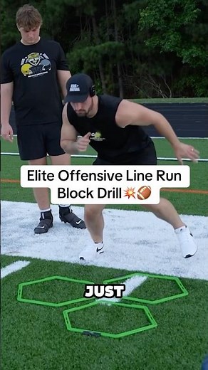 Elite Offensive Line Run Blocking Drill