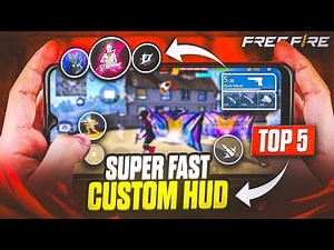TOP 5 BEST CUSTOM HUD FOR 2 FINGER AND 3 FINGER CLAW | 4 FINGER BEST CUSTOM HUD IN FREE FIRE 2026