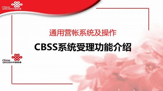 CBSS系统受理功能介绍