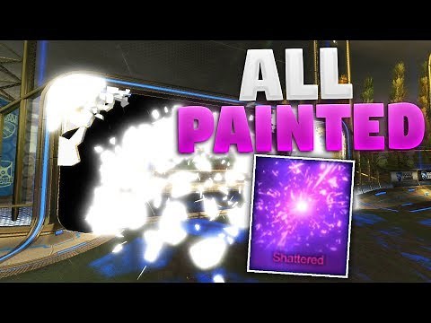 ALL Painted 'SHATTERED' Goal Explosions On Rocket League (Totally Awesome Crate Showcase)
