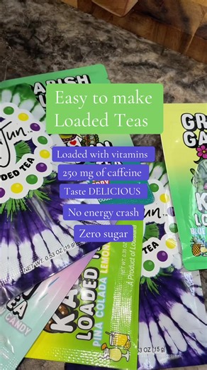 My absolute favorite loaded teas! Easy to make and taste great. I like to mix my flavors together sometimes and make them a dirty loaded tea! #kajunloadedtea #loadedtea #loadedteaathome #teas #noenergycrash @KaJun Loaded Tea