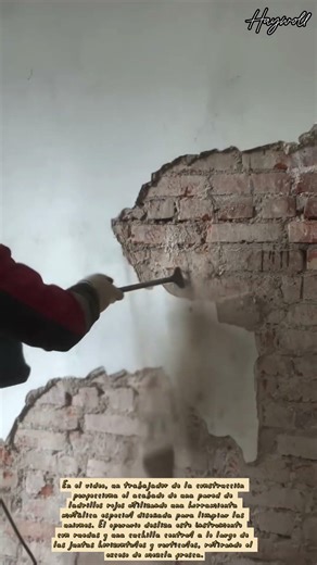 Removing Old Wall Plaster for Renovation