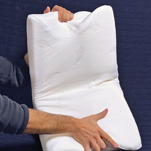 What makes the Sutera Dream Deep Pillow a literal “cut above the rest”? ✅ Premium High-Density Memory Foam — Our CertiPUR-US® orthopedic memory foam offers plush support for any sleeping position without falling flat or losing shape. ✅ Orthopedic Cutouts — “Ortho-Groove” supports spinal alignment. “Butterfly Wing” promotes pressure relief. “Neck Nook” cradles the head & neck. ✅ Breathable Microfiber Cover — Helps to wick away moisture while promoting airflow and temperature control to help you s