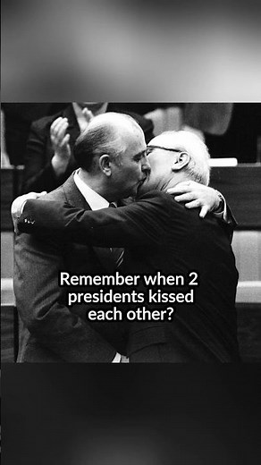 2 presidents kiss and make up | Gorbachev and Honecker Kiss #history #politics #sovietunion