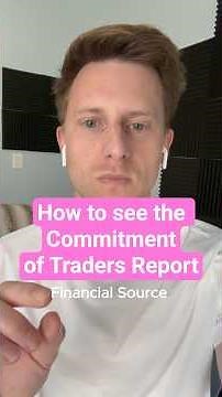 How to see the Commitment of Traders Report