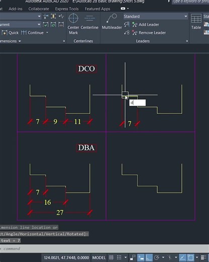Autocad မှာ dimension ထိုးတာပိုမြန်ချင်ရင် ဒီ command တွေသိထားဖို့လိုတယ် #autocad dimension #autocad