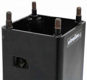 Replacement Square, Direct Weld Jack Inner Tube with Spring-Return Drop Leg etrailer Accessories and