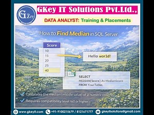 Question-51: How to find median in SQL Server #database #sqldb