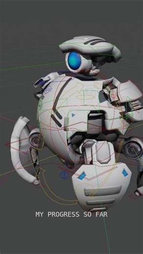 Rigging course P2 Design for Blender #blender #rigging #p2design #wip