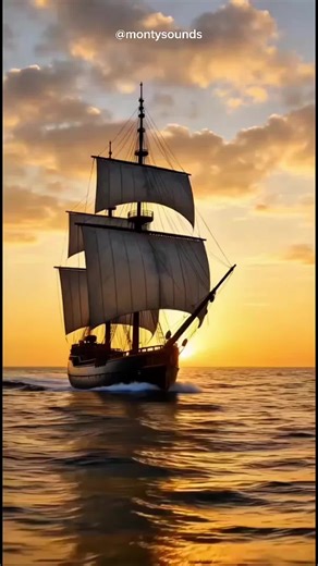 Where the wind writes poetry and the waves keep time. Some voyages aren't just across water — they're across something deeper. #fyp #ocean #viral #morning #poetry