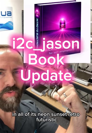 Here’s a book update on “Intro to Electronics for Self-Employment”. We discuss the general aesthetic and the responsible use of AI to do more with less. Can two people self publish, manufacture and fund such a book? We’ll see! Join us for the ride, we’re building in public! #book #introduction #electronics #entrepreneur #money