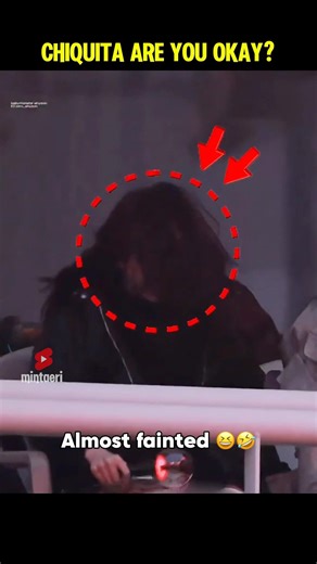 Chiquita almost faint because or her bias. #babymonster #chiquita #bts #jungkook #shorts