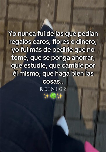 Esa era la diferencia: pedir cambios, no regalos