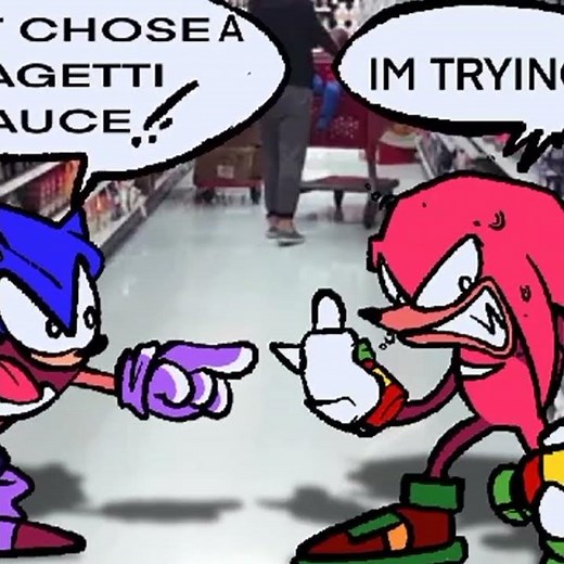 JUST CHOOSE A SPAGHETTI SAUCE #sonicthehedgehog #knuckles