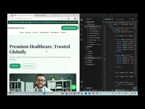 Clinic Website Demo | Online Appointment Booking System | #clinic #demo #project #building