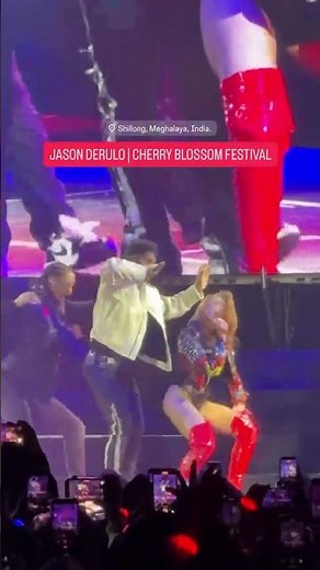 Jason Derulo performing Tip Toe at Cherry blossom 🌸 2025 , shillong meghalaya