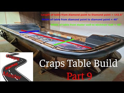 Craps Table Build Part 9: Final Table Dimensions.