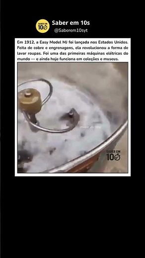 O começo das máquinas de lavar #curiosidades