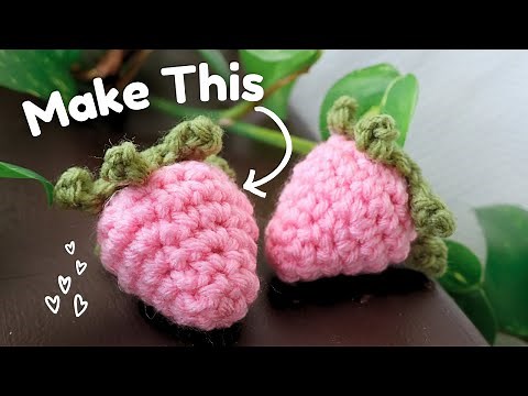 How to Crochet a Strawberry for Beginners | Quick Project