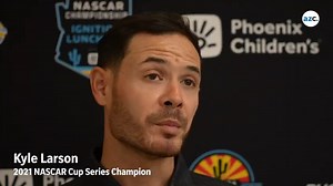 Kyle Larson, 2021 Cup champ, talks about being on NASCAR's 75 greatest drivers list