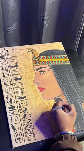 Egyptian queen Cleopatra 👑 | drawing #soniartz #drawing